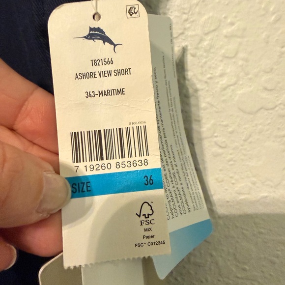 NWT Tommy Bahama Ashore View Shorts navy 36 - Picture 4 of 8